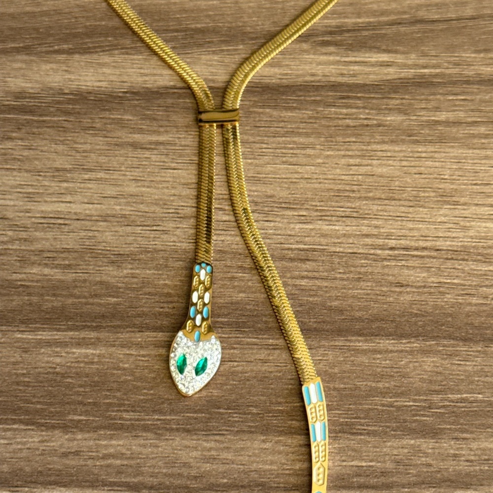 Snake necklace Q718 - Picture 4 of 6